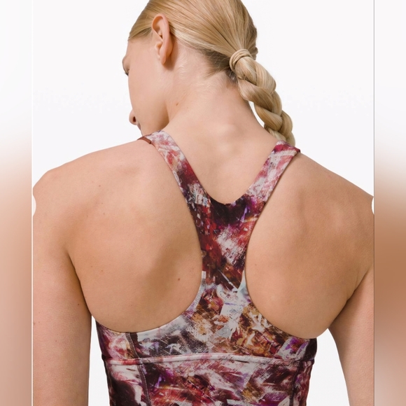 Lululemon Wunder Train Long-Line Medium Support Bra C/D Cups Urbantricity Multi - Picture 3 of 12
